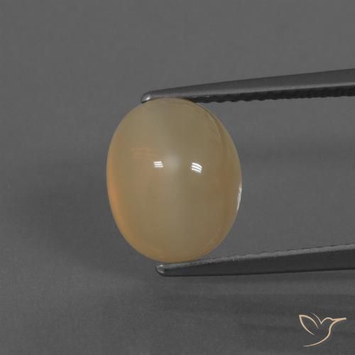 4.72ct Natural Dorado-naranja medio Piedra de Luna, Ovalada, Translúcido