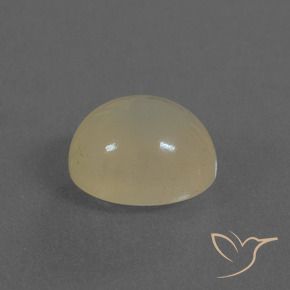 Piedra de Luna Marrón café claro natural de 4.81 ct, Ovalada, Translúcido