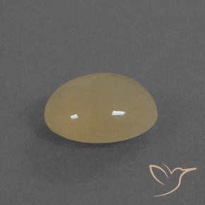 Piedra de Luna Marrón pálido natural de 4.25 ct, Ovalada, Translúcido