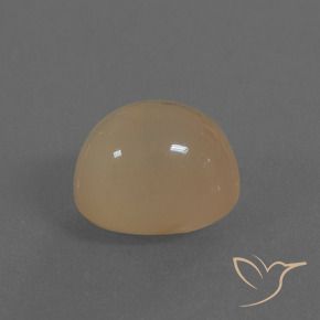 Piedra de Luna Marrón claro natural de 5.95 ct, Ovalada, Translúcido