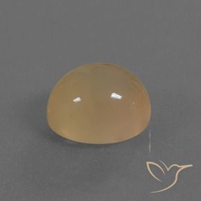 Piedra de Luna Marrón claro natural de 5.20 ct, Ovalada, Translúcido