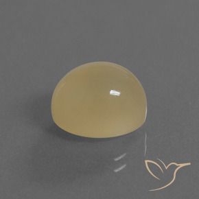 Piedra de Luna Amarillo claro natural de 5.66 ct, Ovalada, Translúcido