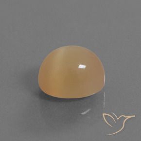 Piedra de Luna Dorado naranja natural de 5.32 ct, Ovalada, Translúcido