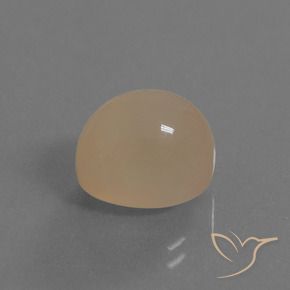 Piedra de Luna Marrón claro cálido natural de 6.35 ct, Ovalada, Translúcido