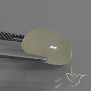 Piedra de Luna Marrón terroso natural de 5.44 ct, Ovalada, Translúcido