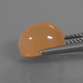 Piedra de Luna Naranja cantaloupe natural de 4.11 ct, Corte Óvalo, Translúcido