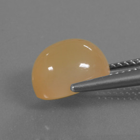 Piedra de Luna Dorado naranja natural de 4.18 ct, Corte Óvalo, Translúcido