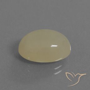 Piedra de Luna Crema natural de 6.91 ct, Ovalada, Translúcido