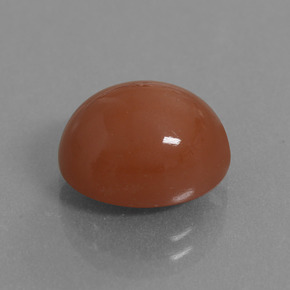 Piedra de luna rojo natural de 6,02 ct, corte óvalo, translúcido