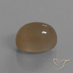 Piedra de Luna Marrón caramelo claro natural de 9.55 ct, Ovalada, Translúcido