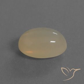 Piedra de Luna Marrón claro natural de 7.08 ct, Ovalada, Translúcido