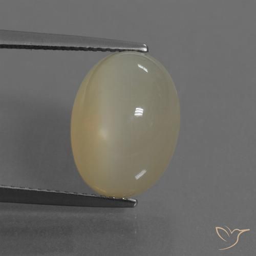8.75ct Natural Marrón café claro Piedra de Luna, Ovalada, Translúcido