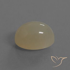 Piedra de Luna Marrón café claro natural de 8.75 ct, Ovalada, Translúcido
