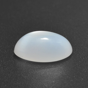 Piedra de luna blanco natural de 1,81 ct, corte óvalo, translúcido