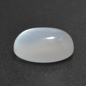 Piedra de luna blanco natural de 2,13 ct, corte óvalo, translúcido