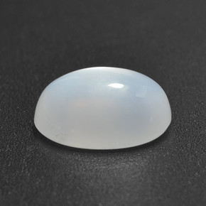 Piedra de luna blanco natural de 1,88 ct, corte óvalo, translúcido