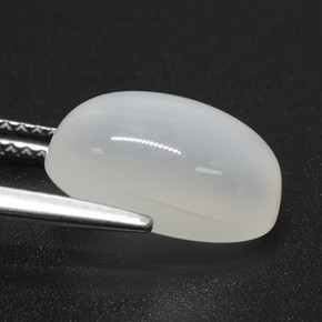 Piedra de luna blanco natural de 4,99 ct, corte óvalo, translúcido