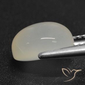 Piedra de Luna Blanco translúcido natural de 3.00 ct, Corte Óvalo, Translúcido
