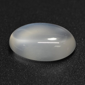 Piedra de luna blanco natural de 2,50 ct, corte óvalo, translúcido