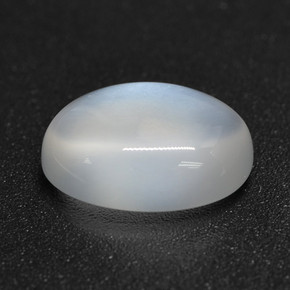 Piedra de luna blanco natural de 2,46 ct, corte óvalo, translúcido