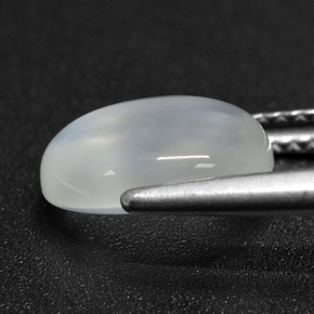 Piedra de luna blanco natural de 2,46 ct, corte óvalo, translúcido