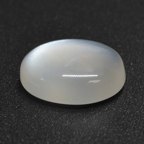 Piedra de luna blanco natural de 2,47 ct, corte óvalo, translúcido