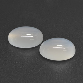Gemas de piedra de luna blanco natural de 6,61 ct, corte óvalo, translúcido