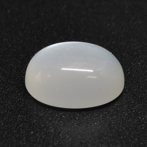 Piedra de luna blanco natural de 1,50 ct, corte óvalo, translúcido