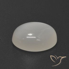 Piedra de luna blanco natural de 4,87 ct, corte óvalo, translúcido