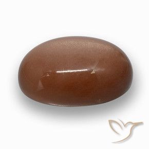 Piedra de Luna Marrón canela natural de 24.38 ct, Ovalada, Opaco