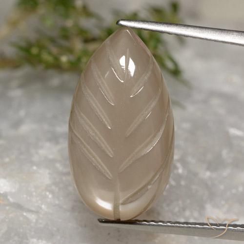 10.30ct Natural Marrón claro cálido Piedra de Luna, Elegante, Translúcido