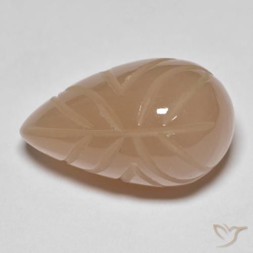 21.25ct Natural Medium Dark-Orange Piedra de Luna, Elegante, Translúcido