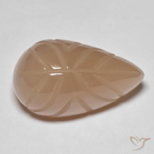 Piedra de Luna Medium Dark-Orange natural de 21.25 ct, Elegante, Translúcido