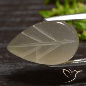 Piedra de Luna Marrón café claro natural de 12.55 ct, Elegante, Translúcido