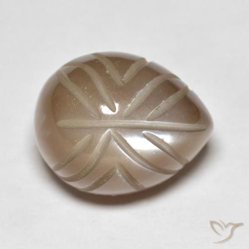 Piedra de Luna Marrón medio natural de 15.07 ct, Elegante, Translúcido