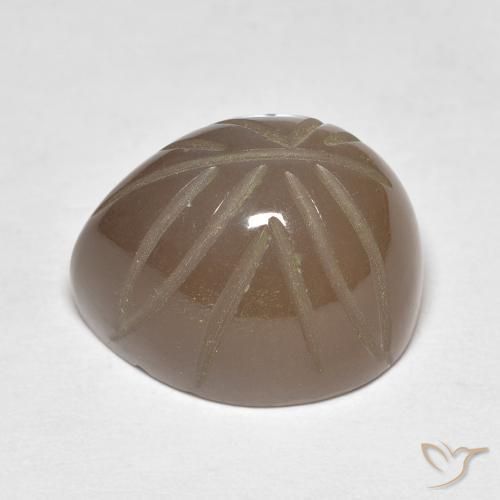Piedra de Luna Marrón medio natural de 15.07 ct, Elegante, Translúcido