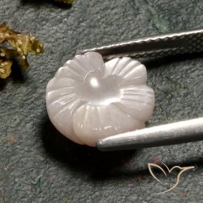 Piedra de Luna Marrón caramelo claro natural de 4.02 ct, Corte Flor, Translúcido