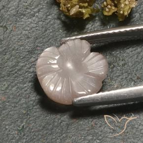 Piedra de Luna Marrón caramelo claro natural de 3.00 ct, Corte Flor, Translúcido