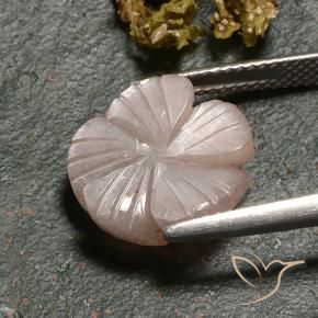 Piedra de Luna Marrón caramelo claro natural de 6.77 ct, Corte Flor, Translúcido