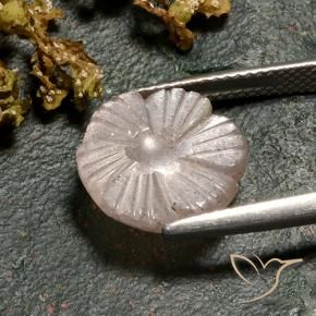 Piedra de Luna Marrón muy claro natural de 4.86 ct, Corte Flor, Translúcido