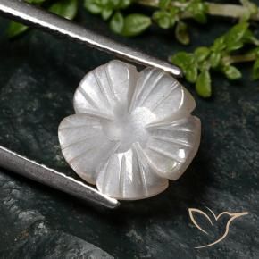 Piedra de Luna Marrón muy claro natural de 2.76 ct, Corte Flor, Translúcido