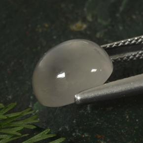 Piedra de luna gris natural de 3,50 ct, corte óvalo, translúcido