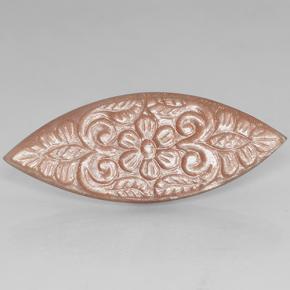 Piedra de Luna Naranja durazno natural de 22.83 ct, Marquesa, Translúcido