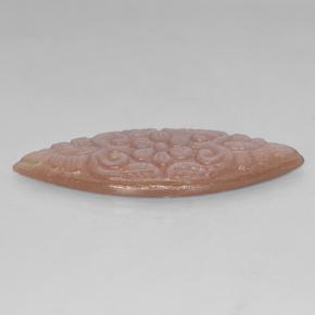 Piedra de Luna Naranja durazno natural de 22.83 ct, Marquesa, Translúcido