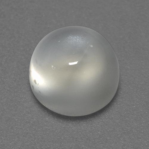 Piedra de Luna Blanco cálido natural de 1.93 ct, Corte Redondo, Transparente