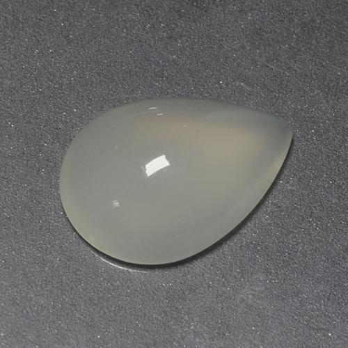 Piedra de luna blanco natural de 1,43 ct, en forma de pera, transparente