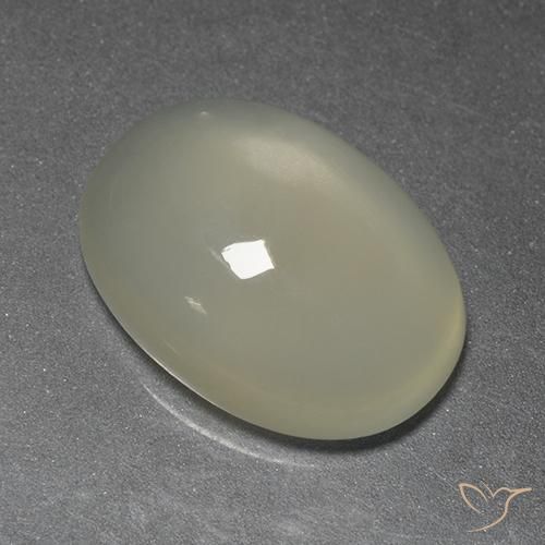 Piedra de Luna Amarillo claro natural de 5.22 ct, Ovalada, Transparente