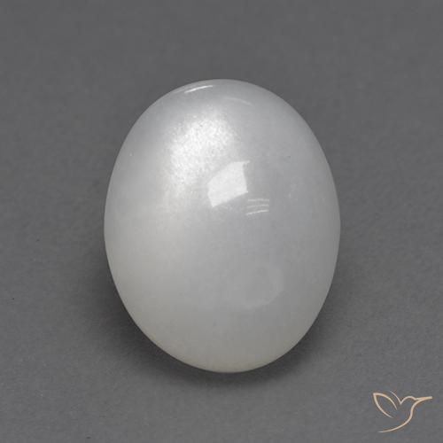 2.95ct Natural Blanco Piedra de Luna, Ovalada, Transparente