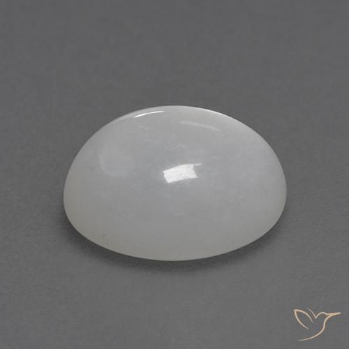 Piedra de Luna Blanco natural de 2.95 ct, Ovalada, Transparente