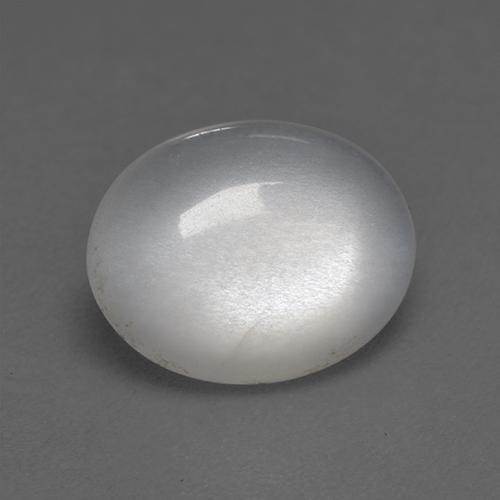 Piedra de luna blanco natural de 2,70 ct, corte óvalo, transparente